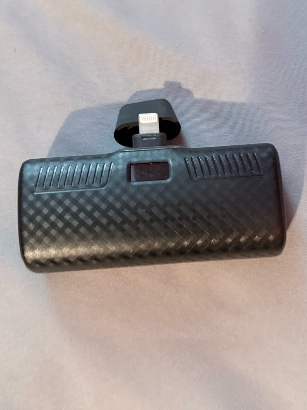 Portable / compact Black IPhone charger